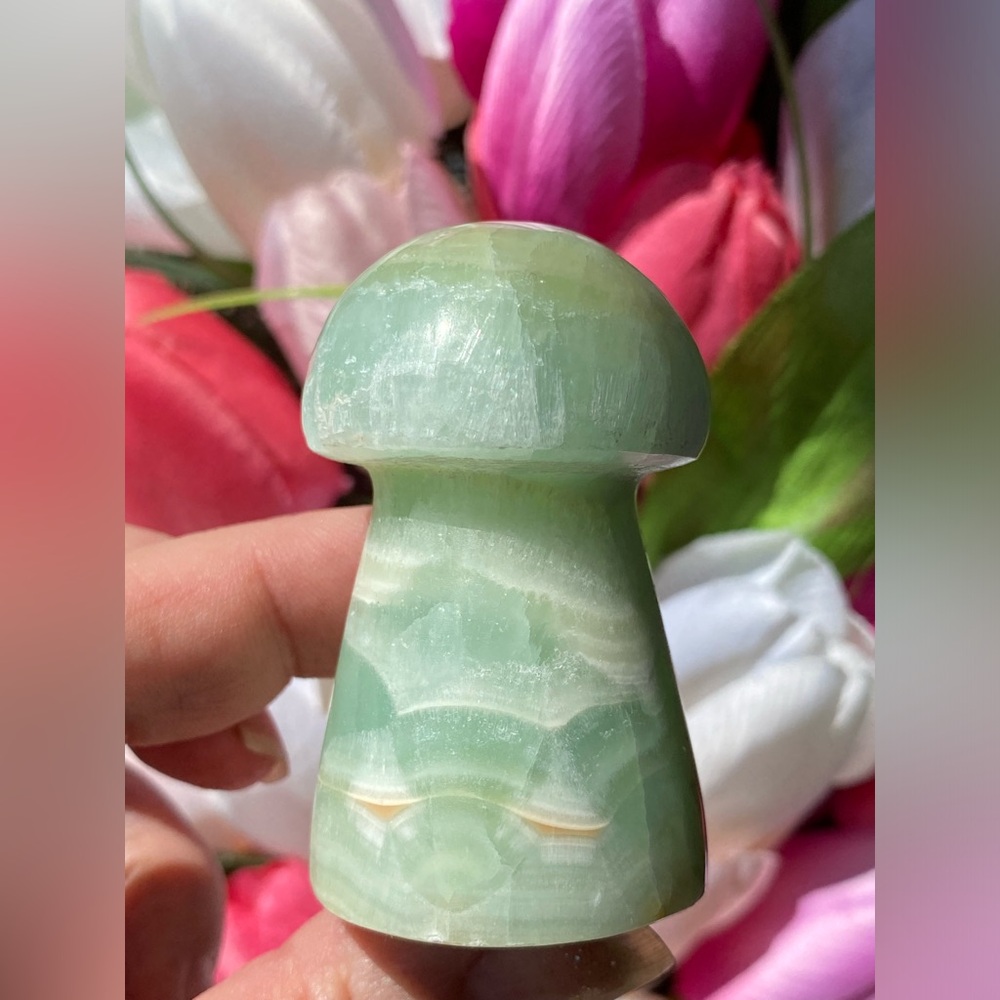 Kiwi Calcite Mushroom - Picture 5 of 14